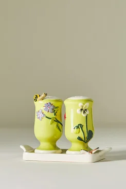 Anthropologie Faye Salt & Pepper Shakers