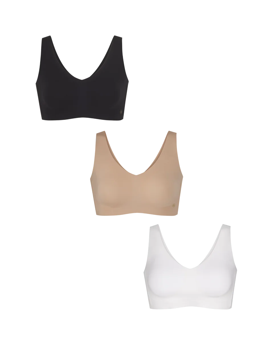 V-Neck Bra Triple Bundle