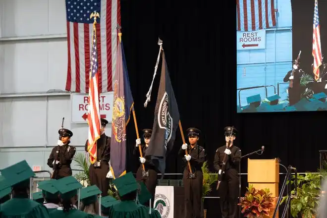 York County School of Technology seniors attend their commencement ceremony at UPMC Arena on Thursday, May 23, 2024.