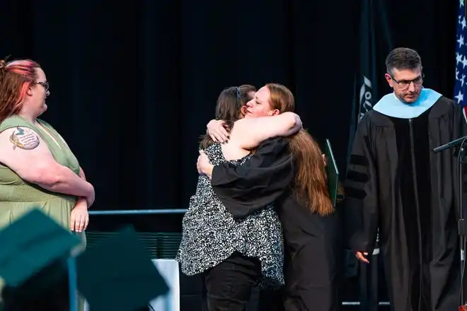 York County School of Technology seniors attend their commencement ceremony at UPMC Arena on Thursday, May 23, 2024.