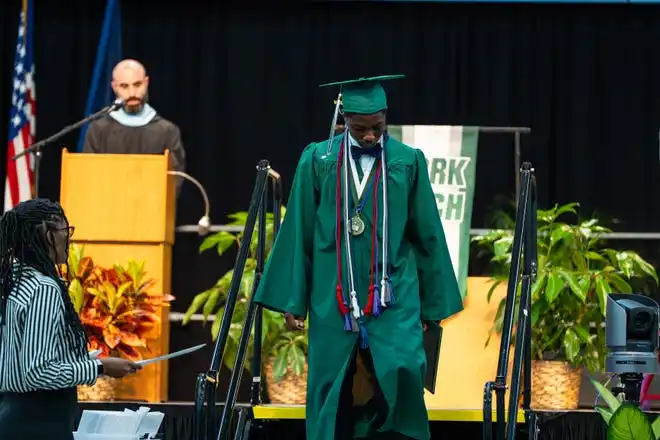 York County School of Technology seniors receive their diplomas during their commencement ceremony at UPMC Arena on Thursday, May 23, 2024.