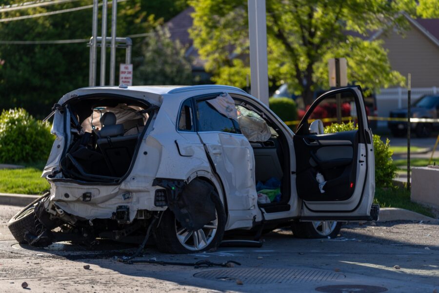 Man facing six charges after car accident that injured two