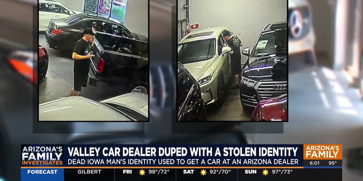 Mesa car dealer says dead man’s ID was used to by a car