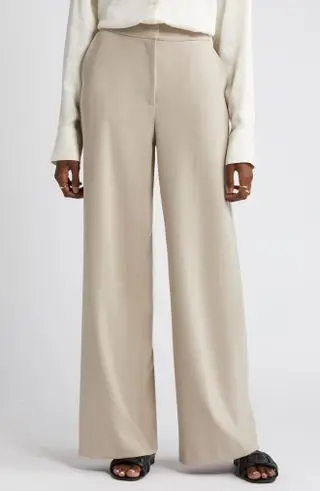 Nordstrom, Flat Front Wide Leg Pants