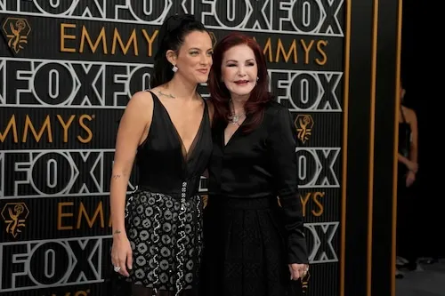 Riley Keough, left, and Priscilla Presley