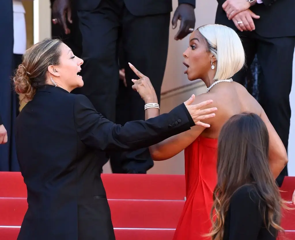 kelly rowland argument security guard cannes film festival