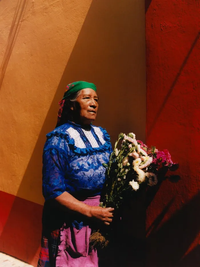 Josefa Pablo Martínez, 71, a flower vendor