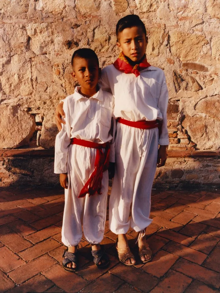 Two students in San Juan Guelavía