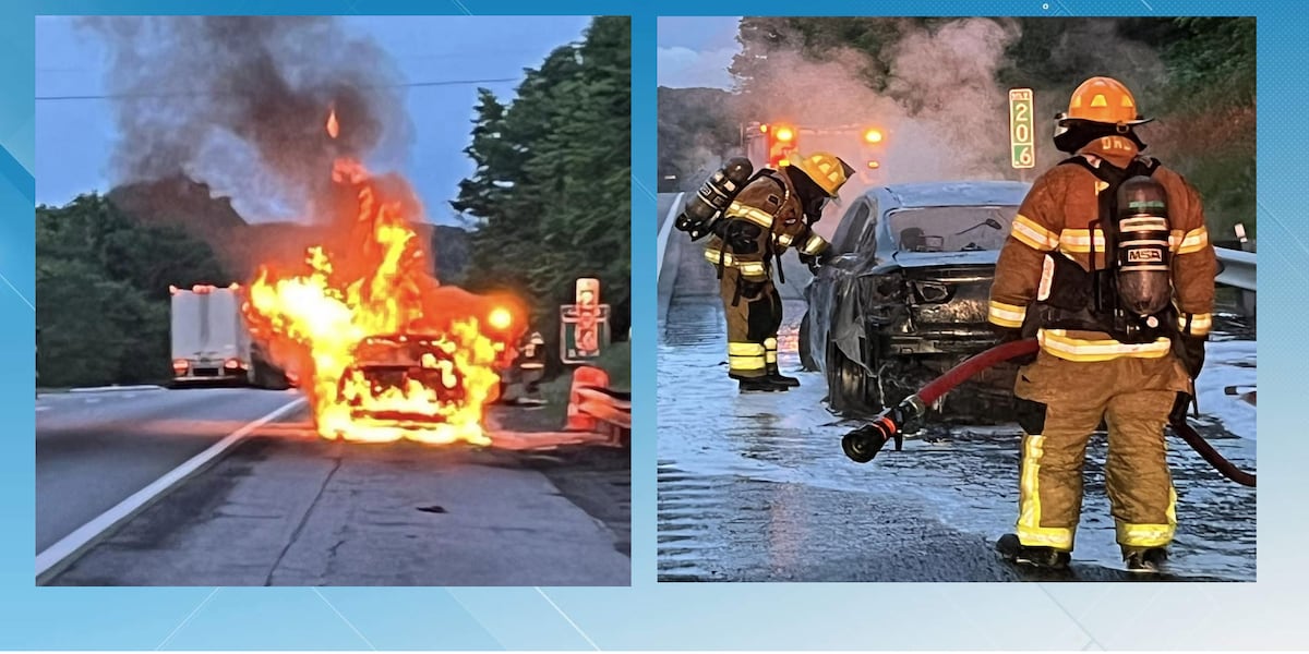 No injuries reported in Hillsville car fire