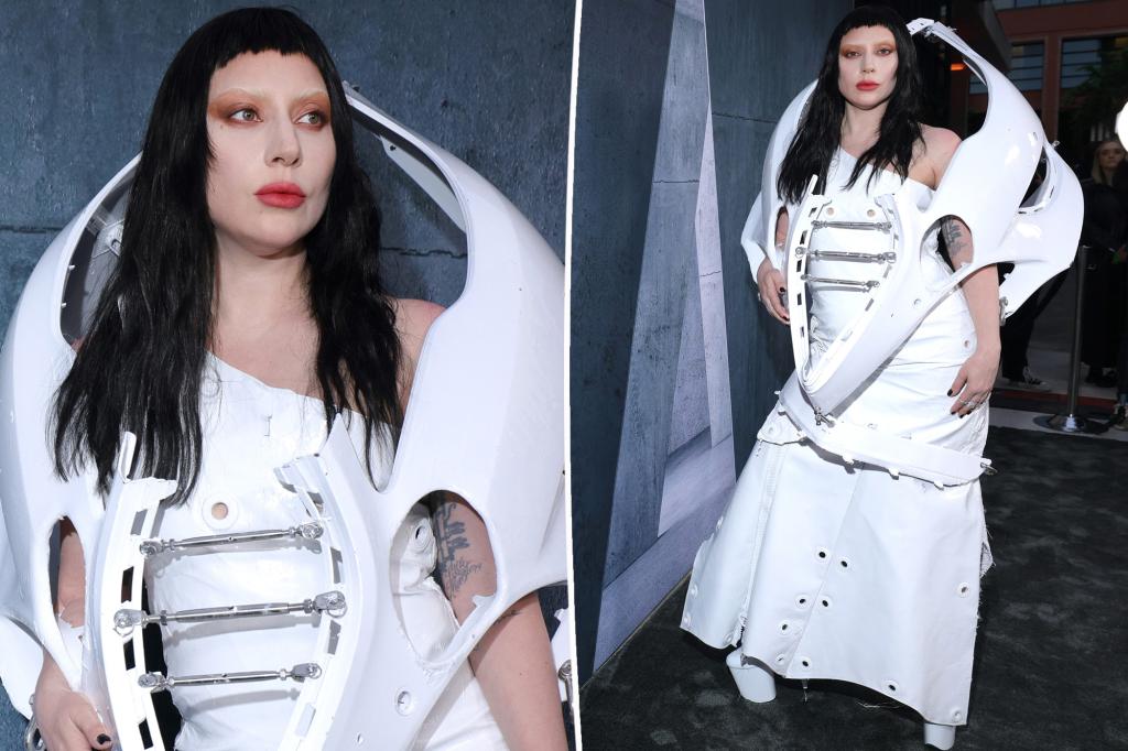 Lady Gaga attends ‘Chromatica Ball’ Los Angeles premiere wearing a…