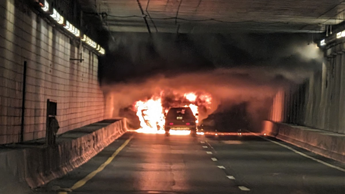 Crews respond to reports of car fire in Ted Williams Tunnel in Boston – Boston News, Weather, Sports