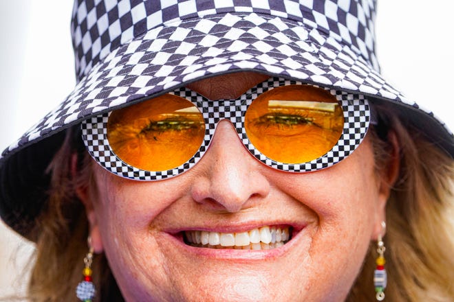 Indy 500 fans showcase their checkered flag fashion on Carb Day