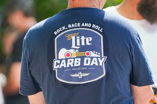 Fans dress to impress on Thursday, May 23, 2024, during Carb Day ahead of the 108th running of the Indianapolis 500 at Indianapolis Motor Speedway.