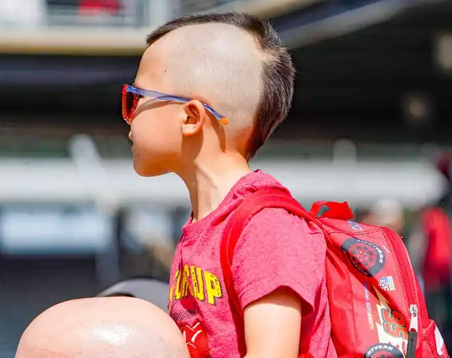 Fans dress to impress on Thursday, May 23, 2024, during Carb Day ahead of the 108th running of the Indianapolis 500 at Indianapolis Motor Speedway.