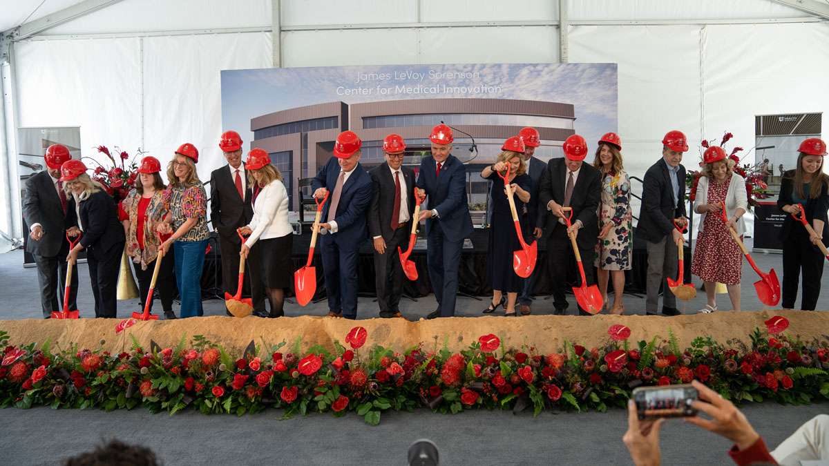 James LeVoy Sorenson Center for Medical Innovation groundbreaking