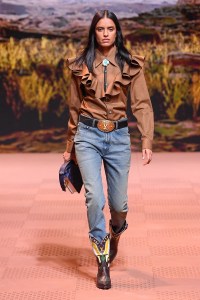 Denim Riding Current of Western Fashion Wave