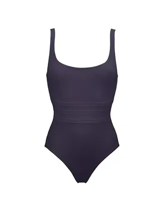 Asia Low-Back Roundneck One-Piece Swimsuit