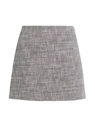 Cotton Tweed Miniskirt