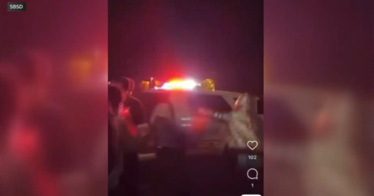 San Bernardino County teen arrested for trying to steal deputy’s patrol car during street takeover