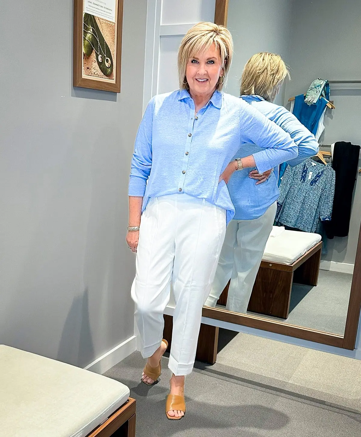 Over 50 Fashion Blogger, Tania Stephens is styling the latest J.Jill May Try On Haul13