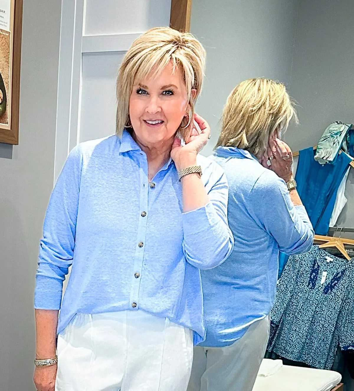 Over 50 Fashion Blogger, Tania Stephens is styling the latest J.Jill May Try On Haul10