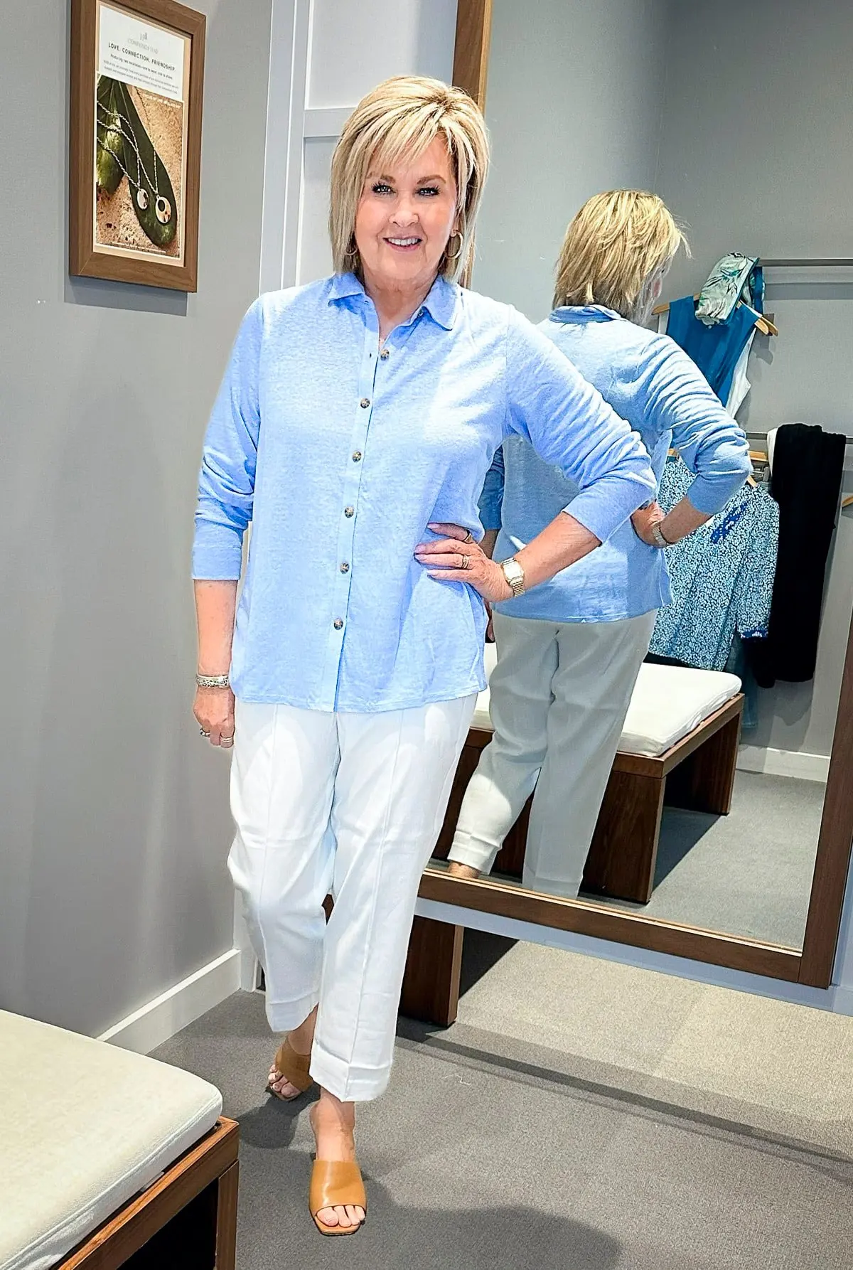 Over 50 Fashion Blogger, Tania Stephens is styling the latest J.Jill May Try On Haul12