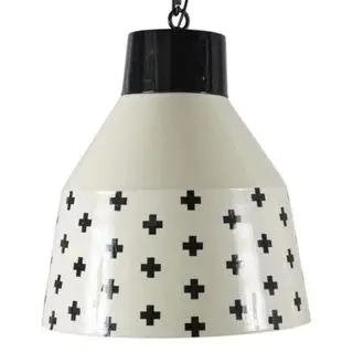 black and white pendant light