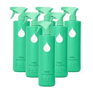 Safely All-Purpose Universal Cleaner, Rise Scent, Ph Balanced, Use on Hardwood, Marble, Stainless Steel | 28 Fl Oz Spray Bottle (pack of 6)