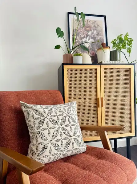 H&M cushion cover in a home setting