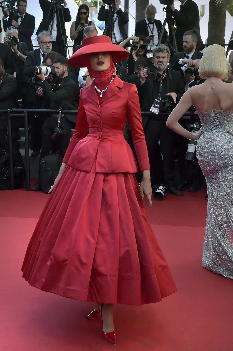 norwegian somali model rawdah mohamed at cannes film festival 2024 marcello mio red carpet cannes france, may 21st, 2024 photo by rocco spazianiarchivio spazianimondadori portfolio via getty images