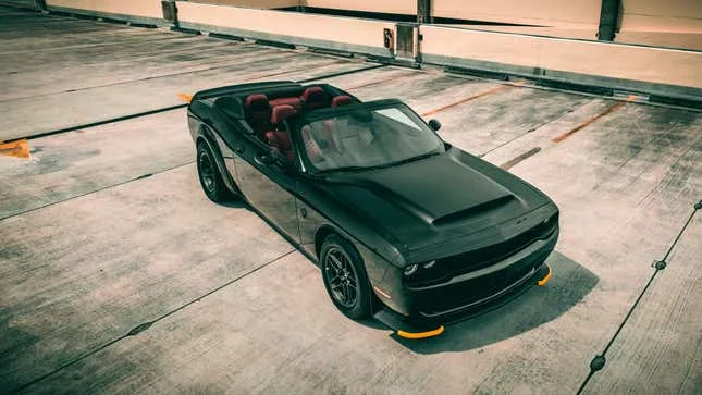 A photo of a convertible Dodge Demon 170. 