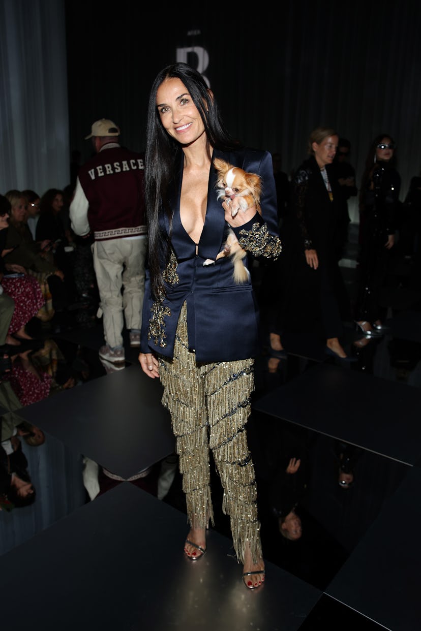 Demi Moore’s Dog Pilaf Sat Front Row At This Major Fashion Event