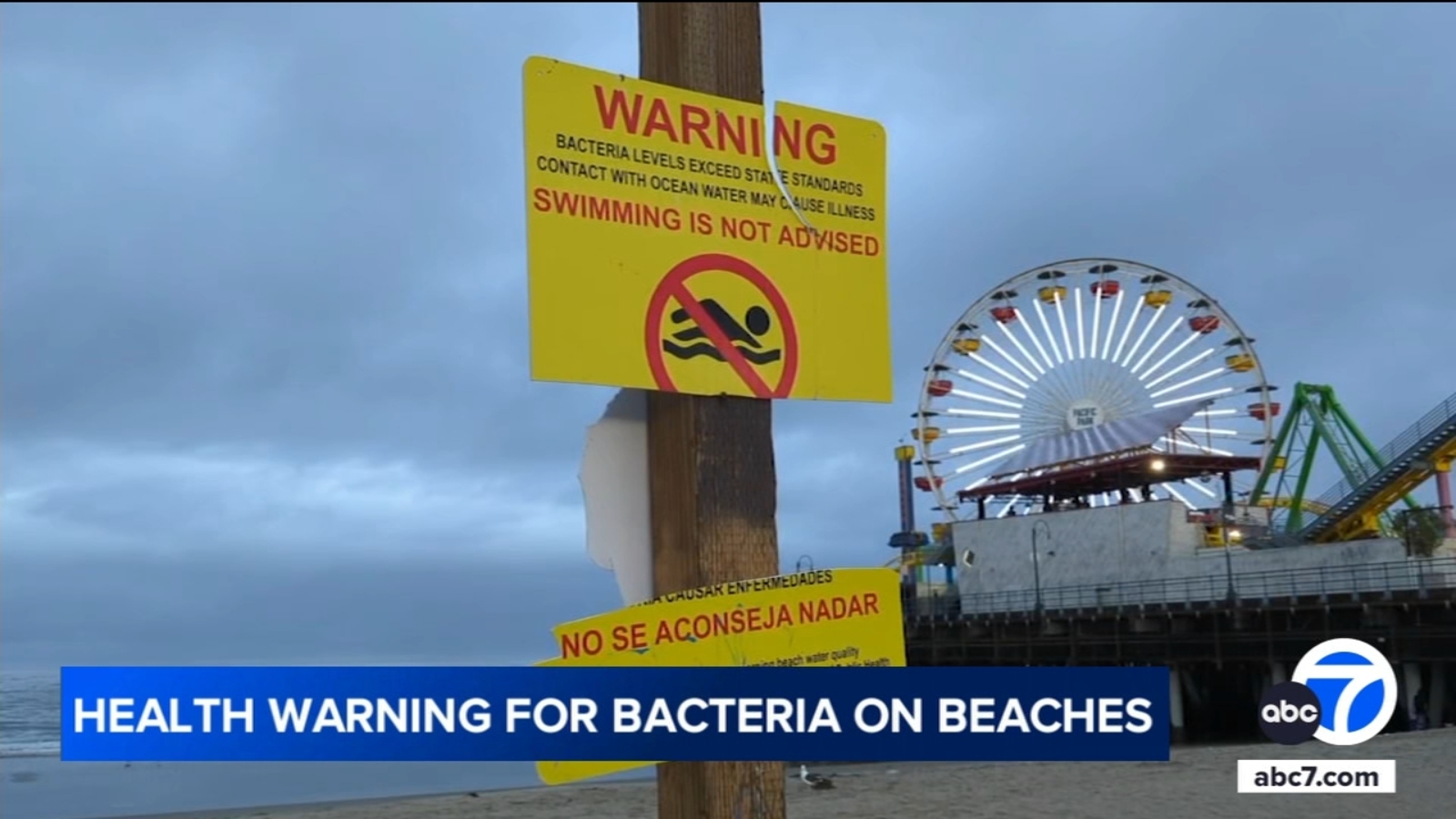 Excessive bacteria levels prompt LA County health officials to issue warnings for 5 beaches