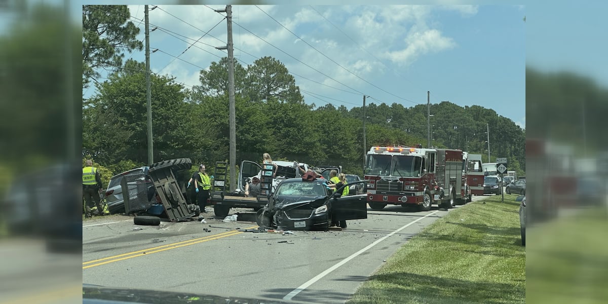 Four people hospitalized after car crash in Sunset Beach