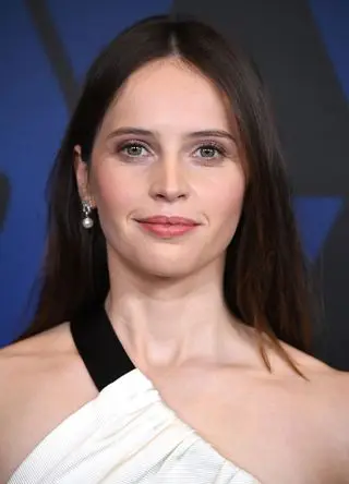 Felicity Jones arrives at the Academy Of Motion Picture Arts And Sciences' 10th Annual Governors Awards at The Ray Dolby Ballroom at Hollywood & Highland Center on November 18, 2018 in Hollywood, California