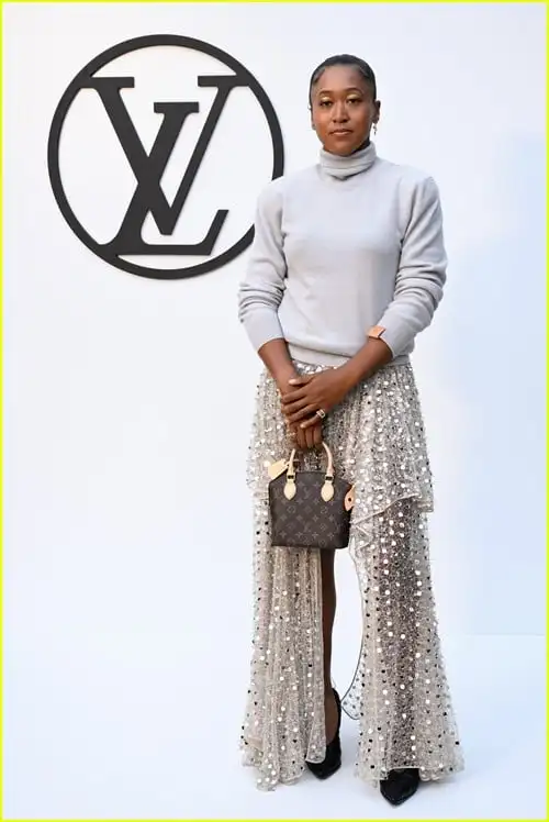 Naomi Osaka at the Louis Vuitton show in Barcelona