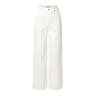 Loewe Paula's Ibiza leather-trimmed embroidered high-rise wide-leg jeans