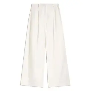 Albaray White Super Wide Leg Trousers