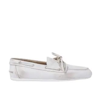 Miu Miu Unlined bleached leather loafers