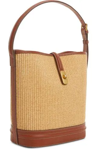 Raffia Bucket Bag