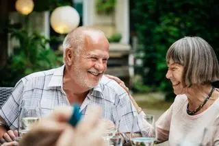 Older couple enjoy retirement together.