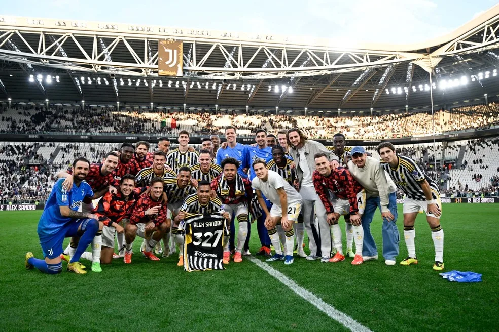 Alex Sandro em seu último jogo pela Juventus — Foto: Divulgação
