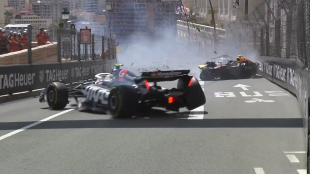 Red Bull F1 car destroyed in BRUTAL multi-car smash