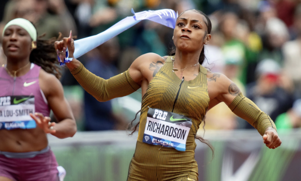 SHA´CARRI RICHARDSON WINS THE GREAT HECTOMETER DUEL IN EUGENE