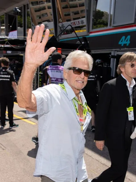 Michael Douglas attends the F1 Grand Prix of Monaco at Circuit de Monaco on May 26, 2024 