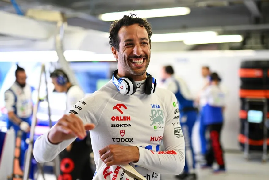 Daniel Ricciardo of Australia and Visa Cash App RB prepares to drive in the garage prior to the F1 Grand Prix of Monaco at Circuit de Monaco on May 26, 2024 