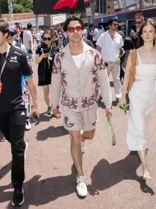 Joe Jonas attends the F1 Grand Prix on May 26 in Monte-Carlo, Monaco, Baziszt, Nike