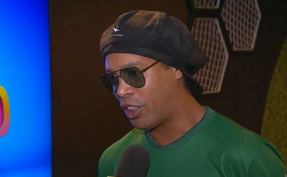 Ronaldinho Gaúcho em entrevista ao Sportv — Foto: Reprodução/Sportv
