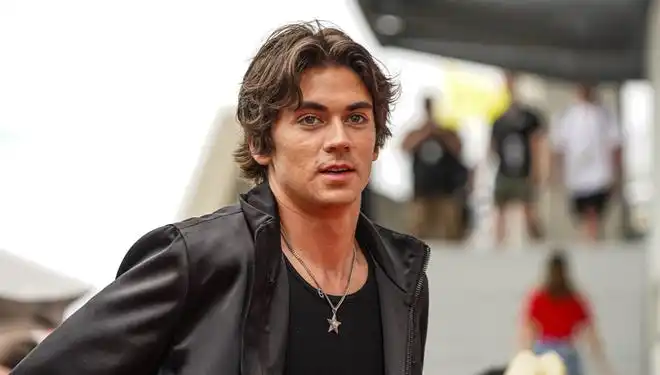 Social media personality Zack Lugo walks the celebrity red carpet on Sunday, May 26, 2024, during the 108th running of the Indianapolis 500 at Indianapolis Motor Speedway.