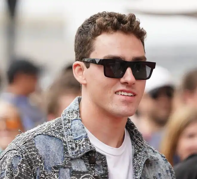 Actor Hart Denton walks the celebrity red carpet on Sunday, May 26, 2024, during the 108th running of the Indianapolis 500 at Indianapolis Motor Speedway.